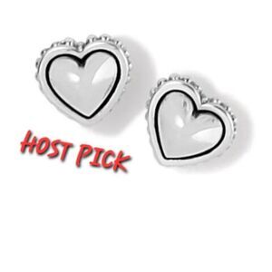 Brighton Silver Heart Earrings